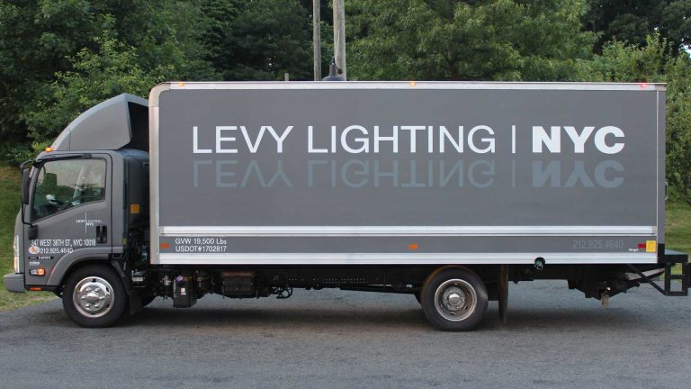Ghost Truck Lettering, DOT and GVW by Vinyl Images Manhattan NY